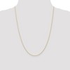 Black Bow Jewelry 1.15mm 10K Yellow Gold Solid Cable Rope Chain Necklace - 2 of 4