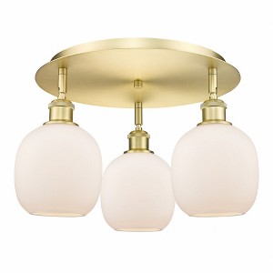 Belfast - 3 Light Flush Mount In Industrial Style-9.5 Inches Tall and 17.75 Inches Wide - 1 of 1