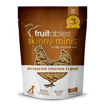 Fruitables Skinny Minis Rotisserie Chicken Flavor Healthy Low Calorie Dog Treats - 5oz