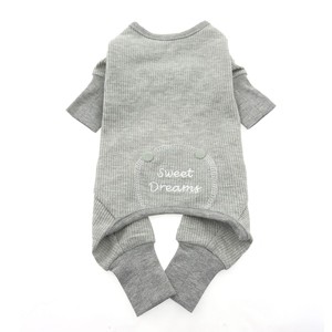 Doggie Design Sweet Dreams Thermal Dog Pajamas - Alloy Gray - 1 of 3