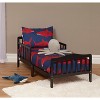 Yinvani Black Wood Baby Crib with Double Safety Guardrails - 4 of 4