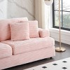 NicBex 79.33 Inch Modern Corduroy Couch,3-Seater Sofa with 4 Pillows for Living Room,Small Space,Office,Apartment - 4 of 4