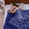 Cooling 15lbs Weighted Blanket 48x72 Breathable Microfiber with Glass Beads for All Seasons - 4 of 4