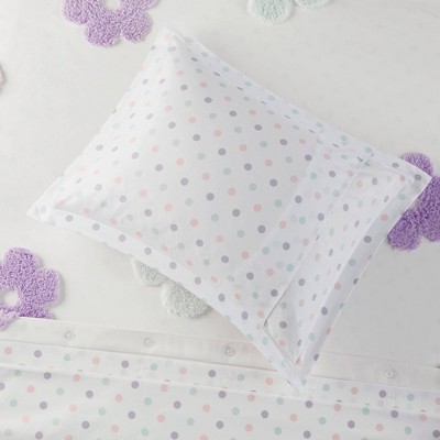 Full/Queen Multicolor Floral Chenille Kids Duvet Cover Set