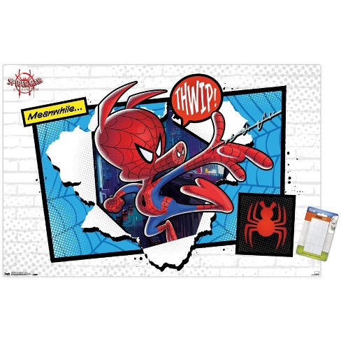 Marvel Spider-Man: Across the Spider-Verse (Part One) - Miles Wall Poster,  22.375 x 34