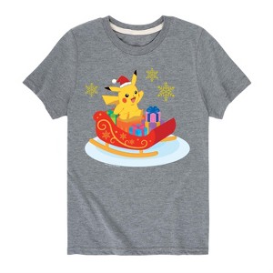 Boys' - Pokémon - Holiday Designs Short Sleeve Graphic T-Shirt - 1 of 4
