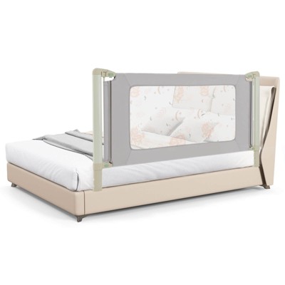 Infans 70" Bed Rail for Toddlers Infants Foldable Safety Bed Guardrail with Double Lock