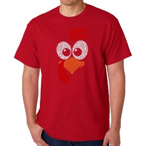 LA Pop Art Turkey Face - Men's Word Art T-Shirt - 1 of 4