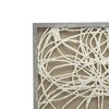 Set of 2 Sienna Paper Leaf Shadow Box Wall Decors Gray/White - A&B Home - 4 of 4
