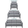 Karl Home |29.9 inch Wide Arm chair  Single sofa - 4 of 4