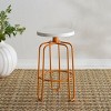 Osamu Counter Stool - FOX3257A - Cream/Orange - Safavieh Couture - 2 of 4