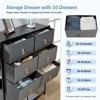 Amelia 10 Drawer Storage Dresser Wide | ARTFUL LIVING DESIGN - 4 of 4
