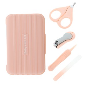 Unique Bargains Mini Suitcase Nail Clipper Kit 4-piece Set - 1 of 4