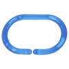 Evideco French Home Goods Colored Plastic Shower Curtain Rings - Set of 12 - 2 of 4