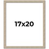 PosterPalooza | 17x20 Thin Barnwood Picture Frame, UV Acrylic, 2 Finishes - Grey and Black - 2 of 4