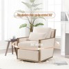 CAVINAS Corduroy Swivel Barrel Accent Chair with High Backrest,Cozy Upholstered Swivel Living Room Chairs,Reading Chairs for Living Room - 2 of 4