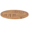 vidaXL Table Top Solid Teak Wood Round 1" 23.6" - 3 of 4