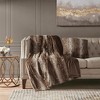 Gracie Mills Shawn Faux Brushed long Fur Square Pillow - 2 of 4