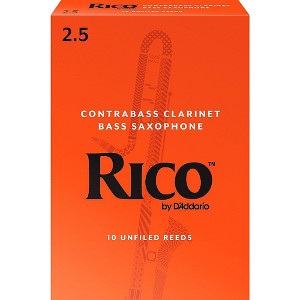 Rico Contra-Alto/Contrabass Clarinet Reeds, Box of 10 Strength 2.5 - 1 of 3