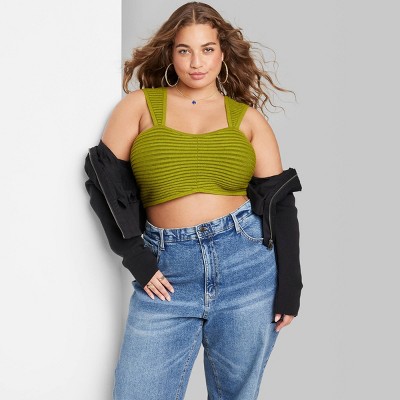 Wild Fable NWT Womens Thermal Waffle Knit Crop Top - Sz XXL - $12 (72% Off  Retail) New With Tags - From Amber