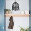 10" 1-Light Zola Pendant Rattan Black - River of Goods: Bohemian Style Hanging Light Fixture, UL Listed - 4 of 4