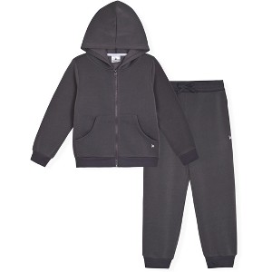 LONDON FOG Little/Big Boys' 2-Piece Fleece Hoodie and Sweatpants Sets - 1 of 3