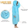 Catalonia Woman Ankle Length Blanket Hoodie Oversized Sweatshirt, Extra Long Fleece Soft Cozy Wearable Blanket Pullover, Gift Idea for Woman Wife - 4 of 4