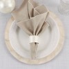 Saro Lifestyle Napkin Rings With Capiz Design (Set of 4), Ivory - 3 of 3