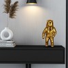 Sagebrook Home 11" Ceramic Astronaut Sculpture Contemporary Modern Metallic Statuette Table Decor - 2 of 4