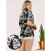 LA LEELA Button Down Shirt for Women Casual Summer Beach Party Colorful Shirt Hawaiian TShirts Short Sleeve Vacation Colorful for Women - 2 of 4