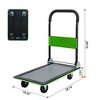 NAYSAYE Foldable Platform Dolly Heavy Duty Flatbed Cart with Swivel Wheels and Anti Slip Plate for Loading and Storage, Green, 28.74"*18.5"*32.68" - 3 of 4