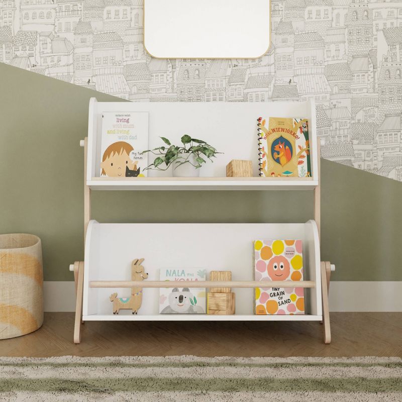 Babyletto Tally Storage and Bookshelf - White/Washed Natural, 4 of 6