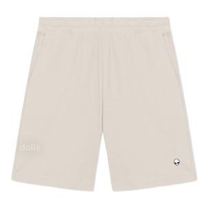 Dalix Lil Alien Gym Short Sport Embroidered Casual Pocket Mesh Drawcord Waist Mens - 1 of 4
