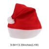 Unique Bargains Christmas Hat Polyester Red 11.02"x15.75" 1 Pc - 3 of 4