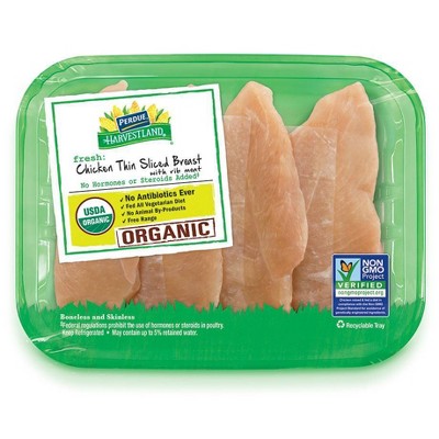 Perdue Harvestland Organic Thin Sliced Chicken Breast - 0.8-1.45lbs - price per lb