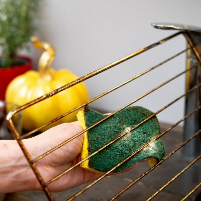 Heavy Duty Green and Yellow Scrub Sponge Pack