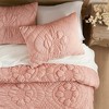 Racxily Comforter Set, Romantic Floral Design with Jersey Knit - 4 of 4