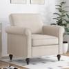 Mjkone Single Sofa Chair for Living Room, Mid Century Modern Couch with Solid Wood Frame and 4 Gourd Shapes Legs for Home/Office/Apartment - 2 of 4