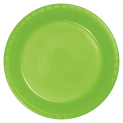Fresh Lime Green 9" Plastic Plates - 20ct