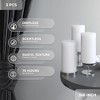 Large Pillar Candles 3x6 Inch ¨C Set of 3 Unscented Dripless Candles, Long Burning Rustic Finish for Weddings, Home Decor - 2 of 4