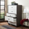 Sapphtopaz Retro Drawer Dresser for Bedroom, Wooden Closet Organizers and Storage with Handles Storage Cabinet for Bedroom, Entryway - 2 of 4