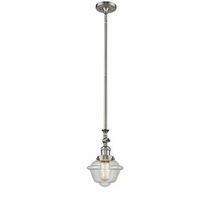 Oxford - 1 Light Stem Hung Tiltable Mini Pendant In Traditional Style-12 Inches Tall and 7.5 Inches Wide - 1 of 1