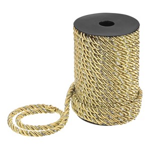 Unique Bargains Soft Polyester Twisted Silk Decorative Craft Cord Trim Cord Rope 22 Yards 1 Pc - 1 of 4