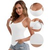 INSPIRE CHIC Women's Modal Adjustable Spaghetti Straps Padded Slimming Round Neck Casual Camisoles - 3 of 4