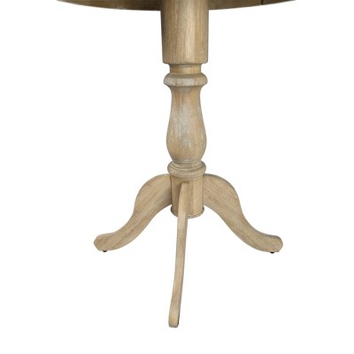 Fairview 30" Natural Driftwood Round Pedestal Bar Table