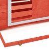 vidaXL Chicken Coop Red and White 59.8"x37.7"x43.3" Solid Firwood - 4 of 4