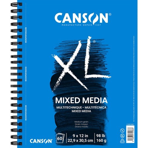 Canson XL Spiral Multi-Media Paper Pad 9X12-60 Sheets