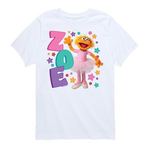 Boys' - Sesame Street - Zoe Short Sleeve Graphic T-Shirt - 1 of 4