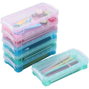 Large Capacity Pencil Box, Office Supplies Storage Organizer Box, Brush Painting Pencils Storage Box - 1 of 4