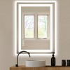 SEVOBAL Decorative Wall Mirrors Full Length Steam Resistant Reflection Surface Elegant Design For Modern Bathrooms, Silver, 38.1"*2.3"*29.5" - 4 of 4